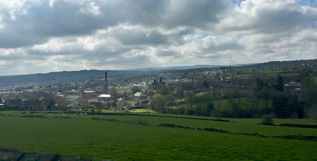 An image showing a valley in Huddersfield, where VISTA SLT Speech and Language Therapy is based.